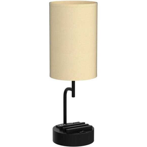 Table Lamp with 3 USB Charging Ports, Modern Desk Lamp with AC Outlet - Picture 4 of 8